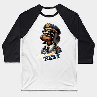 Policeman Dachshund Baseball T-Shirt